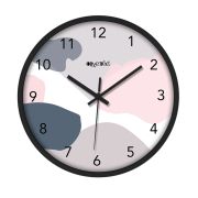 Wall Clock 12 Inch Analog Decorative Latest Wall Clock Tic-Toc Movement Classic Clock (Black)