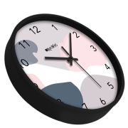 Wall Clock 12 Inch Analog Decorative Latest Wall Clock Tic-Toc Movement Classic Clock (Black)