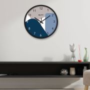 Wall Clock 12 Inch Analog Decorative Latest Wall Clock Tic-Toc Movement Classic Clock (Black)