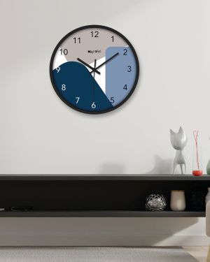 Wall Clock 12 Inch Analog Decorative Latest Wall Clock Tic-Toc Movement Classic Clock (Black)