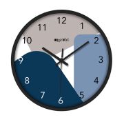 Wall Clock 12 Inch Analog Decorative Latest Wall Clock Tic-Toc Movement Classic Clock (Black)