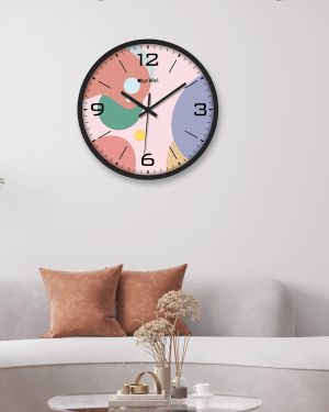 Wall Clock 12 Inch Analog Decorative Latest Wall Clock Tic-Toc Movement Classic (Black)