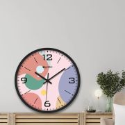 Wall Clock 12 Inch Analog Decorative Latest Wall Clock Tic-Toc Movement Classic (Black)