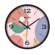 Wall Clock 12 Inch Analog Decorative Latest Wall Clock Tic-Toc Movement Classic (Black)