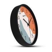 Wall Clock 12 Inch Analog Decorative Latest Wall Clock Tic-Toc Movement Classic (Black)