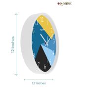 Wall Clock 12 Inch Analog Decorative Latest Wall Clock Tic-Toc Movement Classic (White)