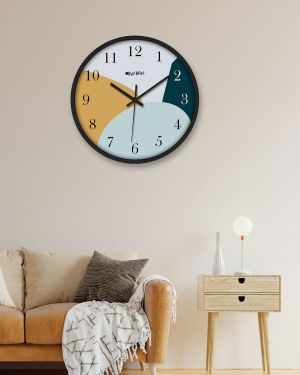 Wall Clock 12 Inch Analog Decorative Latest Wall Clock Tic-Toc Movement Classic (Black)