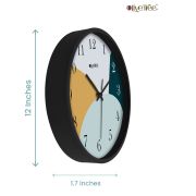 Wall Clock 12 Inch Analog Decorative Latest Wall Clock Tic-Toc Movement Classic (Black)