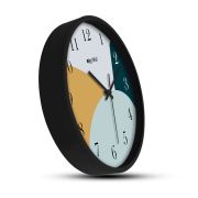 Wall Clock 12 Inch Analog Decorative Latest Wall Clock Tic-Toc Movement Classic (Black)