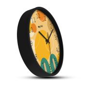 Analog Decorative Latest Wall Clock Tic-Toc Movement Classic (Black)