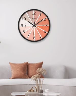 Clock Analog Decorative Latest Wall Clock Tic-Toc Movement Classic Clock (Black)