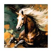 Wooden Wall Art Attractive Horse Canvas Painting