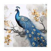 Wooden Wall Art Attractive Peacock Canvas Painting