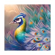 Olive TreeWooden Wall Art Multicolour Bird Canvas Painting 24 x 24 inch Multicolour