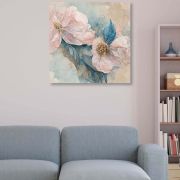 Olive TreeWooden Multi Flower Wall Art Canvas Painting 24 x 24 inch Multicolour