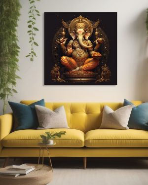 Olive TreeWooden Wall Art  Canvas Painting for Home 24 x 24 inch Multicolour