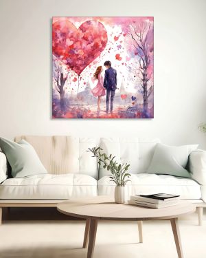 Olive TreeWooden Wall Art  Canvas Painting for Home 24 x 24 inch Multicolour