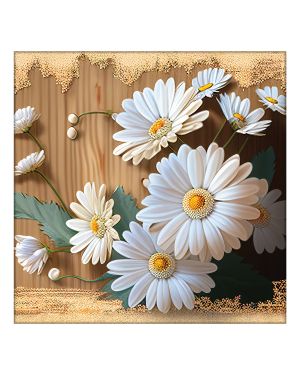 Olive TreeWooden Wall Art  Canvas Painting for Home 24 x 24 inch Multicolour