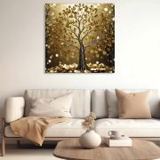 Olive TreeWooden Wall Art  Canvas Painting for Home 24 x 24 inch Multicolour