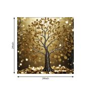 Olive TreeWooden Wall Art  Canvas Painting for Home 24 x 24 inch Multicolour