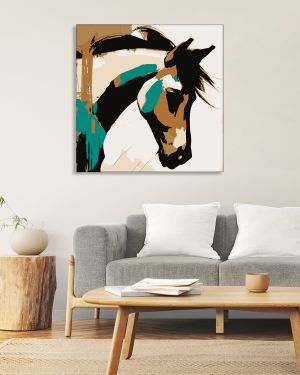 Olive TreeWooden Wall Art  Canvas Painting for Home 24 x 24 inch Multicolour