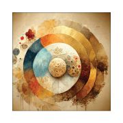 Olive TreeWooden Wall Art Canvas Painting for Home 24 x 24 inch Multicolour