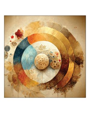 Olive TreeWooden Wall Art  Canvas Painting for Home 24 x 24 inch Multicolour