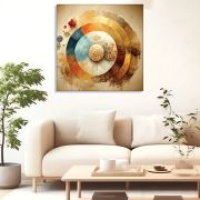 Olive TreeWooden Wall Art Canvas Painting for Home 24 x 24 inch Multicolour