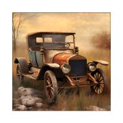 Olive TreeWooden Wall Art Canvas Painting for Home 24 x 24 inch Multicolour