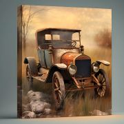 Olive TreeWooden Wall Art Canvas Painting for Home 24 x 24 inch Multicolour