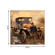 Olive TreeWooden Wall Art Canvas Painting for Home 24 x 24 inch Multicolour