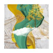 Olive TreeWooden Wall Art Canvas Painting for Home 24 x 24 inch Multicolour