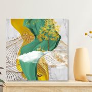Olive TreeWooden Wall Art Canvas Painting for Home 24 x 24 inch Multicolour