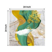 Olive TreeWooden Wall Art Canvas Painting for Home 24 x 24 inch Multicolour