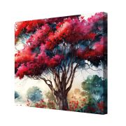 Olive TreeWooden Wall Art Canvas Painting for Home 24 x 24 inch Multicolour