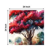 Olive TreeWooden Wall Art Canvas Painting for Home 24 x 24 inch Multicolour