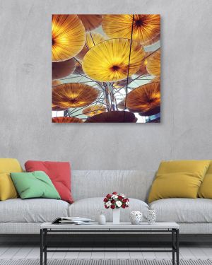 Olive TreeWooden Wall Art  Canvas Painting for Home 24 x 24 inch Multicolour