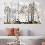 Olive Tree Large Beautiful Canvas Painting for Wall Decoration Picture Split Panels Art Decor Set of 5 Canvas Paintings