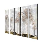 Olive Tree Large Beautiful Canvas Painting for Wall Decoration Picture Split Panels Art Decor Set of 5 Canvas Paintings