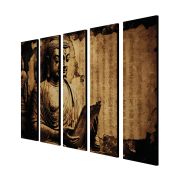 Olive Tree Large Attractive Buddha Canvas Painting for Wall Decoration Picture Split Panels Art Decor Set of 5 Canvas Paintings