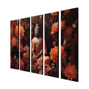 Olive Tree Large Buddha Art Canvas Painting for Wall Decoration Picture Split Panels Art Decor Set of 5 Canvas Paintings