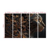 Olive Tree Large Animal Canvas Painting for Wall Decoration Picture Split Panels Art Decor Set of 5 Canvas Paintings