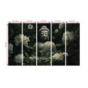 Olive Tree Large Canvas Painting for Wall Decoration Picture Split Panels Art Decor Set of 5 Gautam Buddha Canvas Paintings