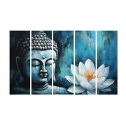 Olive Tree Large Canvas Painting for Wall Decoration Picture Split Panels Art Decor Set of 5 Canvas Gautam Buddha Paintings