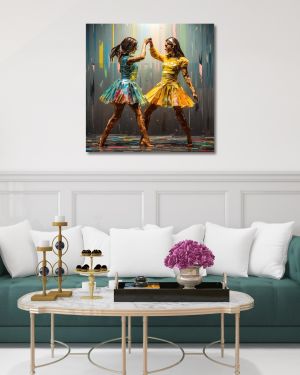 Olive TreeWooden Wall Art  Canvas Painting for Home, Bedroom & Living Room|Engineered Wood Frame|Modern Stylish Hanging Wall Art Painting for Wall Decoration|24 x 24 inch Multicolour