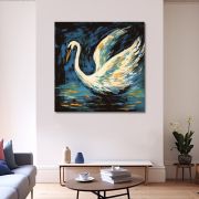 Olive TreeWooden Wall Art Canvas Painting for Home, Bedroom & Living Room|Engineered Wood Frame|Modern Stylish Hanging Wall Art Painting for Wall Decoration|24 x 24 inch Multicolour