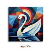 Olive TreeWooden Wall Art Canvas Painting for Home, Bedroom & Living Room|Engineered Wood Frame|Modern Stylish Hanging Wall Art Painting for Wall Decoration|24 x 24 inch Multicolour