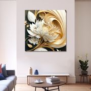 Olive TreeWooden Wall Art Canvas Painting for Home, Bedroom & Living Room|Engineered Wood Frame|Modern Stylish Hanging Wall Art Painting for Wall Decoration|24 x 24 inch Multicolour