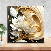 Olive TreeWooden Wall Art Canvas Painting for Home, Bedroom & Living Room|Engineered Wood Frame|Modern Stylish Hanging Wall Art Painting for Wall Decoration|24 x 24 inch Multicolour