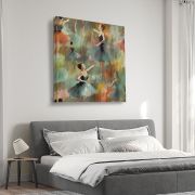 Olive TreeWooden Wall Art Canvas Painting for Home, Bedroom & Living Room|Engineered Wood Frame|Modern Stylish Hanging Wall Art Painting for Wall Decoration|24 x 24 inch Multicolour